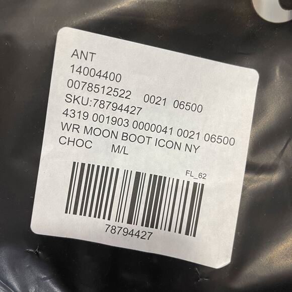 MOON BOOT NWT Icon Nylon Boots in Brown Size 7-8.5 - Picture 16 of 16